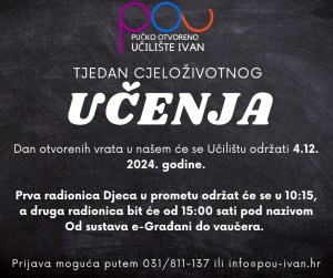 TJEDAN CJELOŽIVOTNOG UČENJA