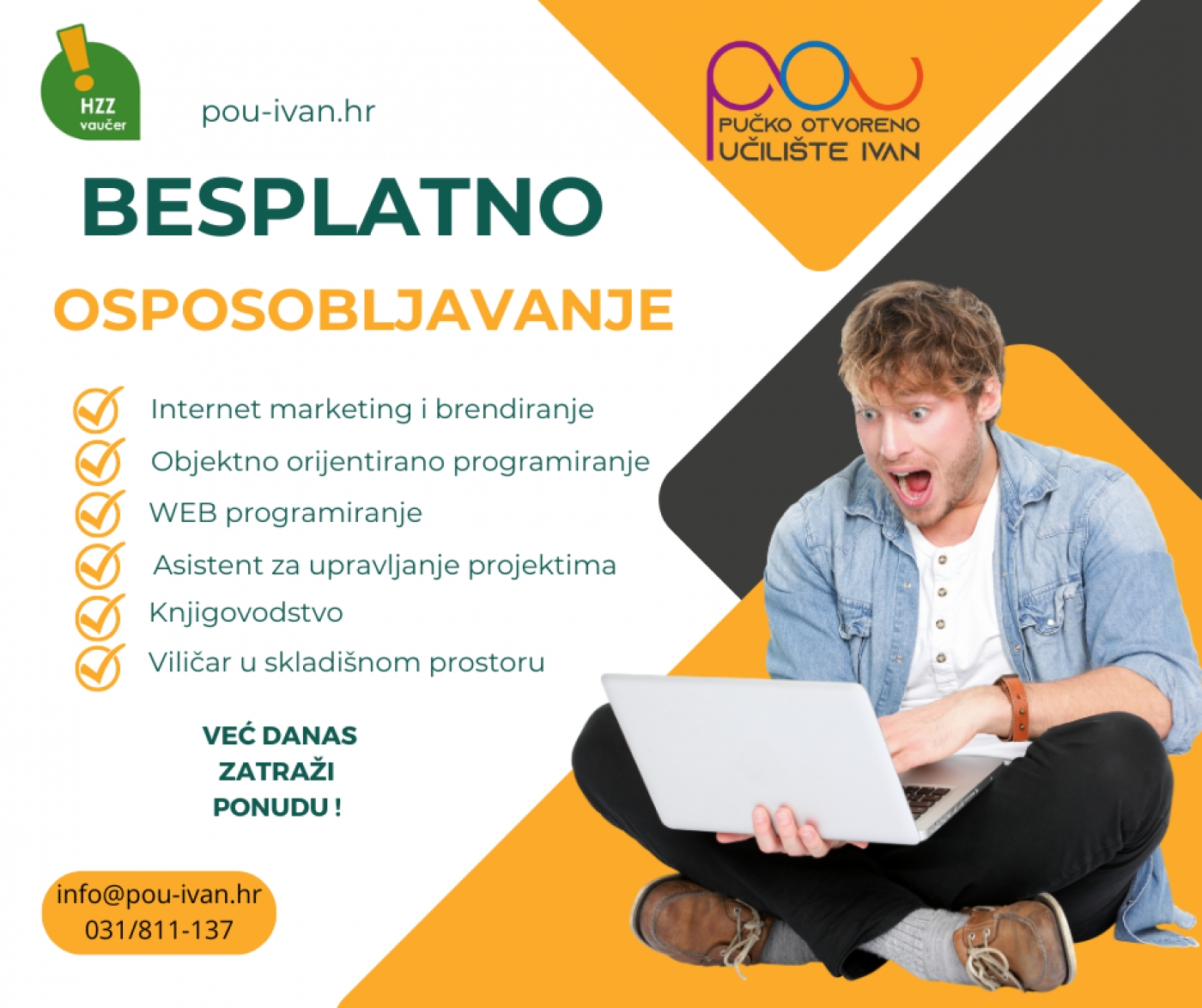 BESPLATNO OSPOSOBLJAVANJE ZA ZAPOSLENE I NEZAPOSLENE OSOBE